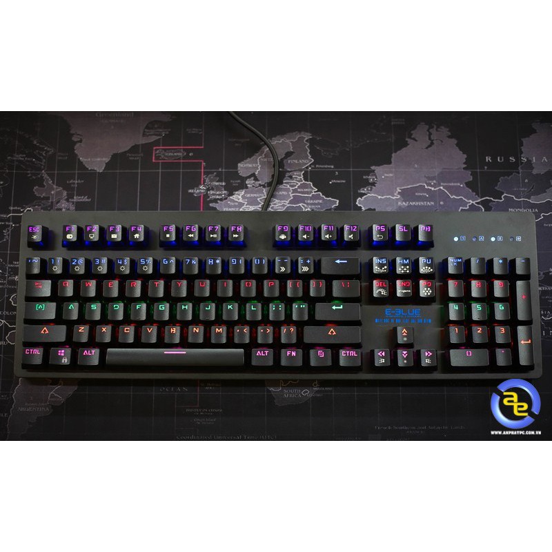 Bàn phím cơ Eblue Mazer EKM757 Blue switch