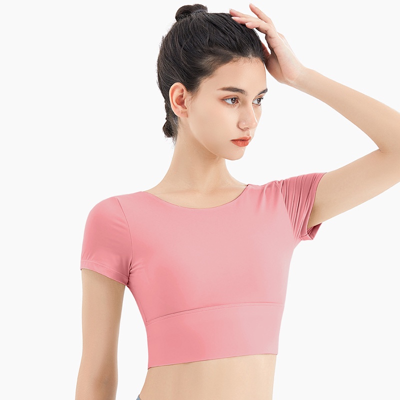 Áo croptop body tập thể thao Louro LA33, kiểu áo tập gym, yoga chéo lưng cực đẹp, có sẵn mút ngực, chất liệu co giãn