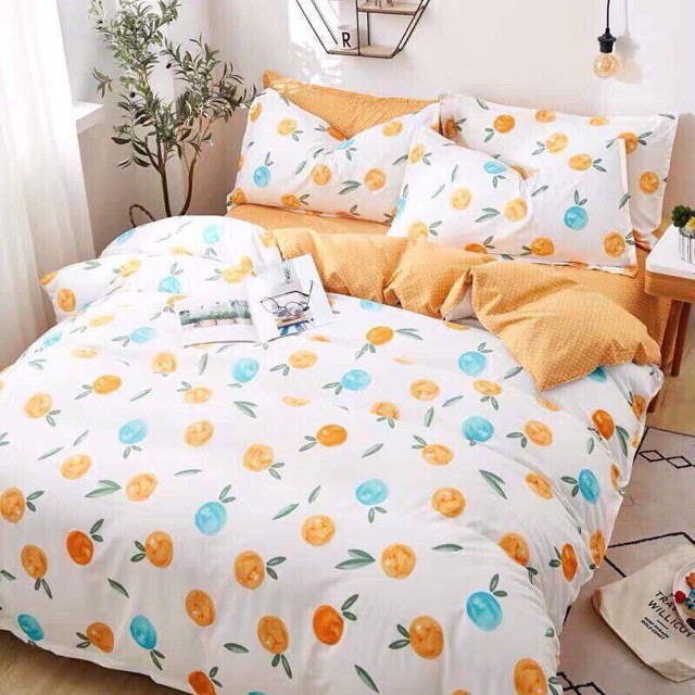 Bộ ga gối poly cotton boss decor nhập khẩu nhiều mẫu mã chon lựa