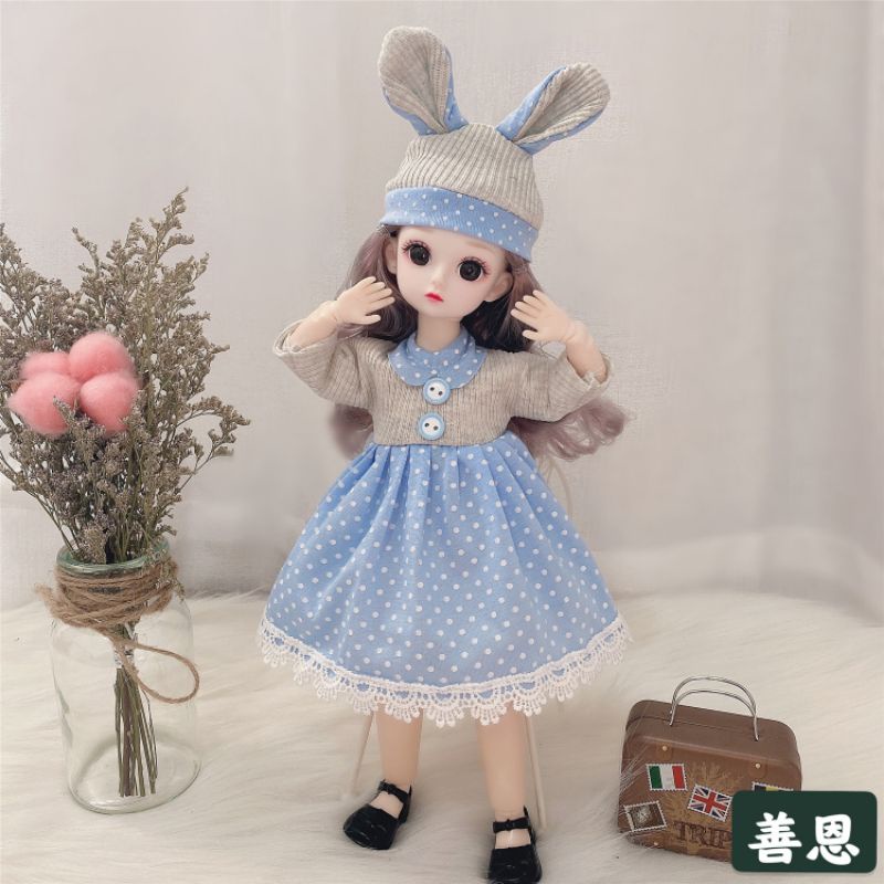 Búp Bê Barbie 3D BJD Cao 30cm