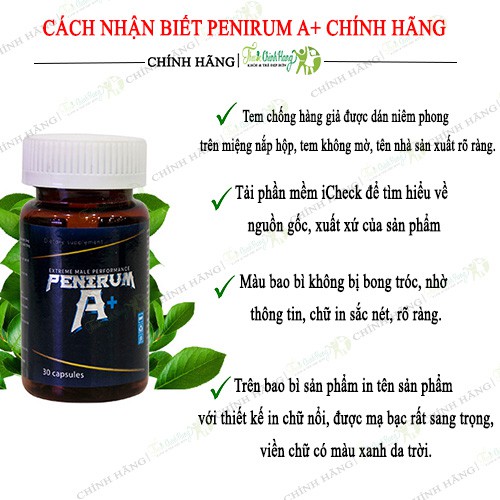 PENIRUM A+ Viên Uống Hỗ Trợ Tăng Cường Sinh Lý Nam HỘP 30 VIÊN [CHÍNH HÃNG] | BigBuy360 - bigbuy360.vn