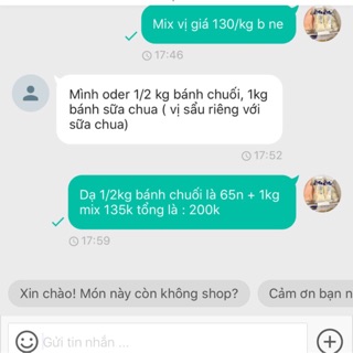 Combo 1kg bánh sc mix 0.5 kg chuối đôi