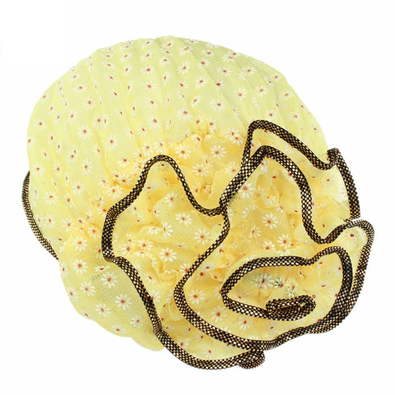 Mũ Trùm Đầu Co Giãn Đính Hoa Lớn Chống Rụng Tóc Cho Nữ