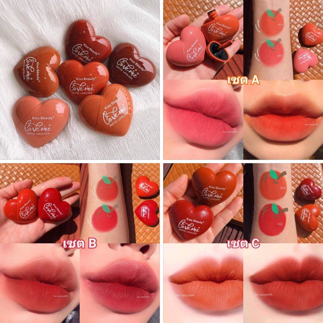 Son Kem Tint Kiss Beauty Trái Tim For Valentine