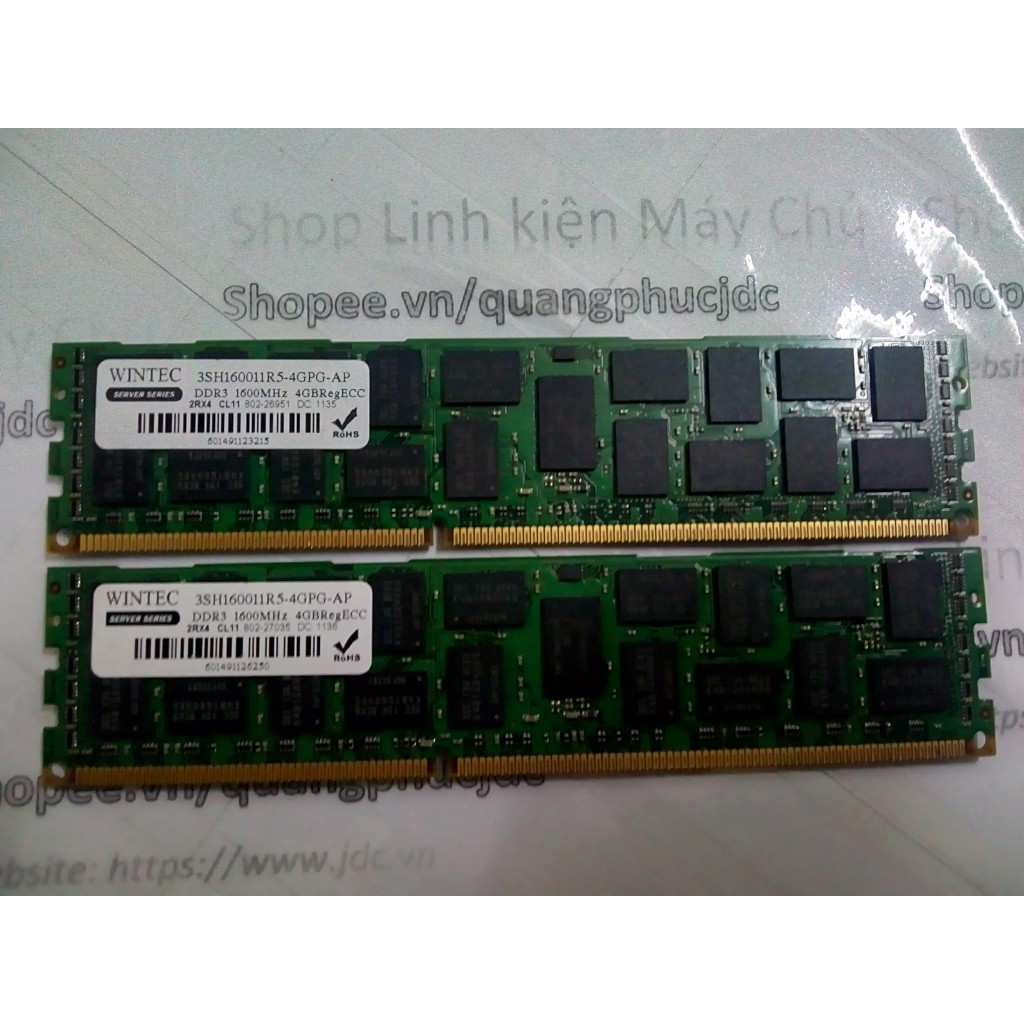 [RAM MÁY CHỦ] DDR3 4GB 8GB ECC REG BUS 1066 1333 1600Mhz chạy main X58, main X79 | BigBuy360 - bigbuy360.vn