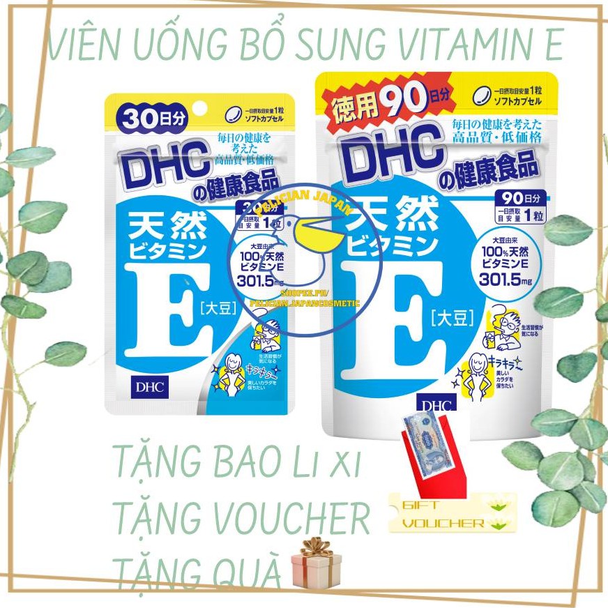 [ TẶNG QUÀ KÈM ] VIÊN UỐNG BỔ SUNG VITAMIN E DHC NHẬT BẢN | BigBuy360 - bigbuy360.vn