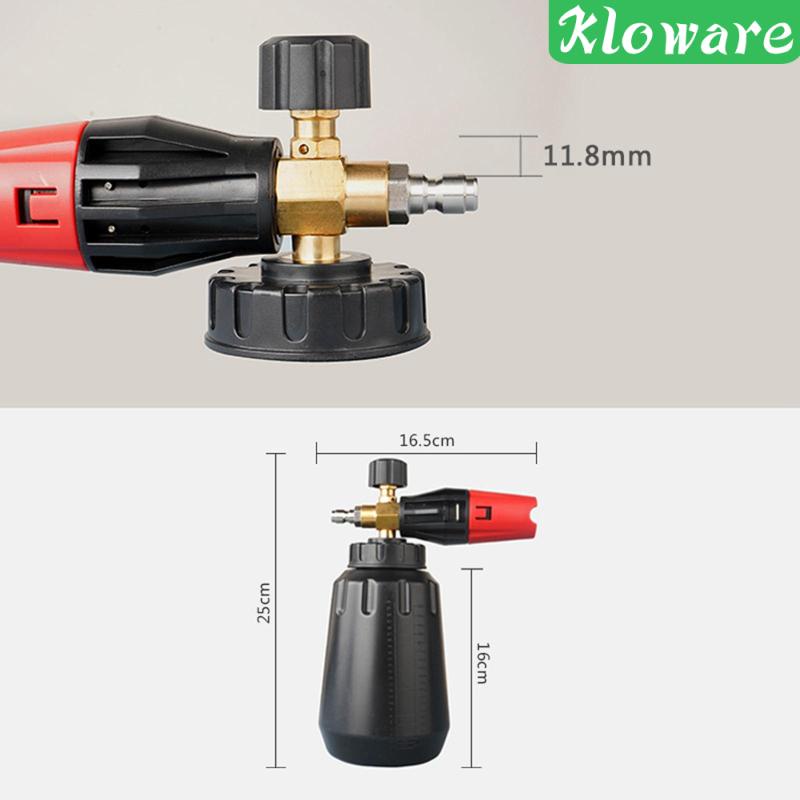 Bình Xịt Bọt Tuyết Rửa Xe Hơi Chuyên Nghiệp Áp Suất Cao Trong Suốt 1000ml