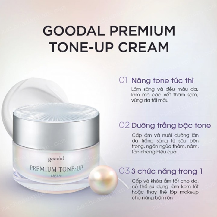 Kem ốc sên dưỡng trắng  goodal premium tone-up