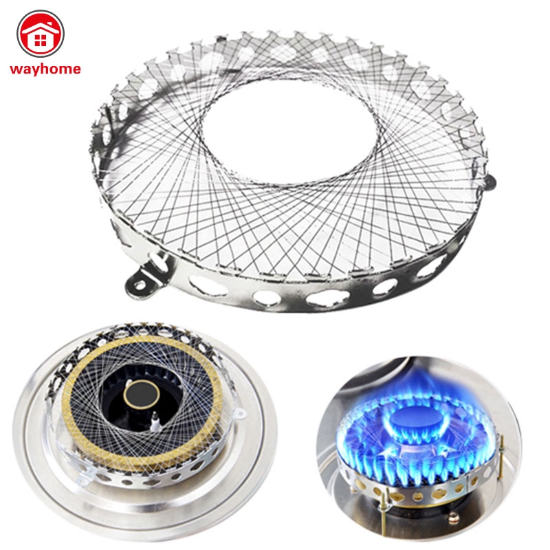 Gas Stove Torch Net Stainless Steel Gas Cooker Windproof Energy Saving Circle Cover Case Mesh Kitchen Accessories