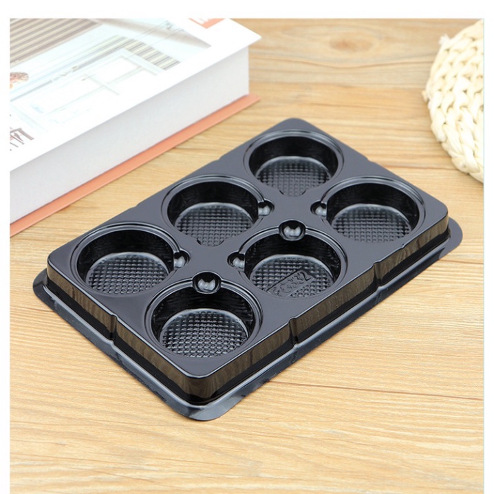 hộp bánh kem [FREESHIP❤️] Combo 50 hộp nhựa pet 6 ngăn tròn