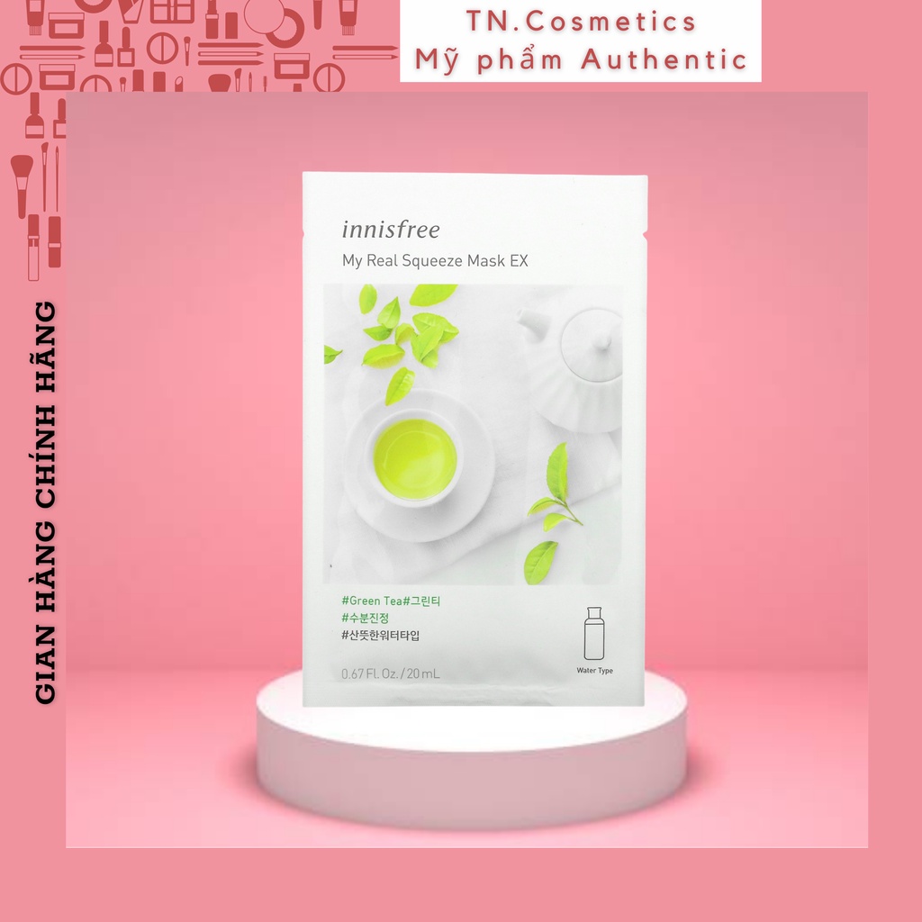 Mặt Nạ Giấy Dưỡng Da Innisfree My Real Squeeze Mask 20ml 62215