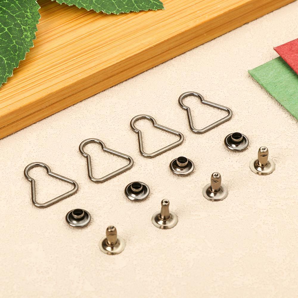 Set 4 Nút Thắt Lưng Hình Cầu Vồng Bằng Kim Loại