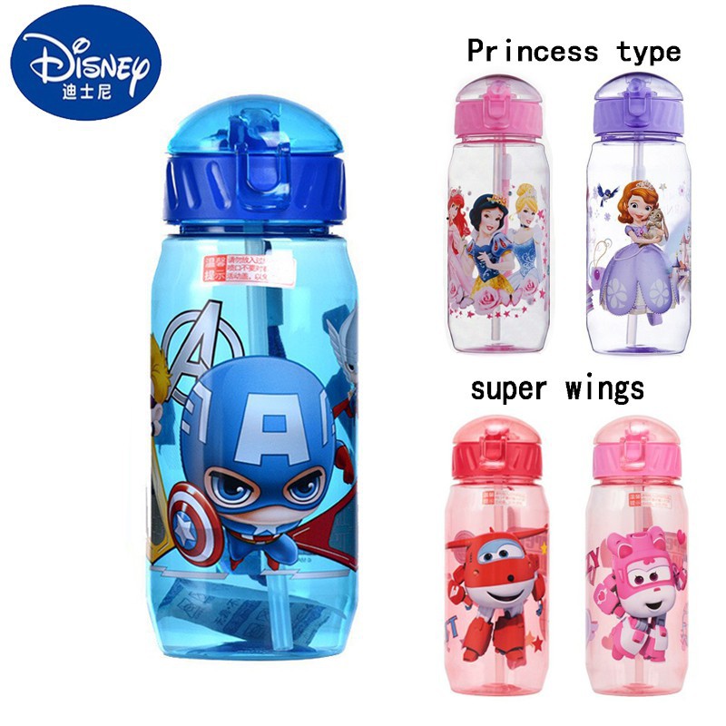 DISNEY SMIGGLE HERBALIFE TUPPERWARE Bình Nước Có Vòi Xịt 450ml Cho Bé