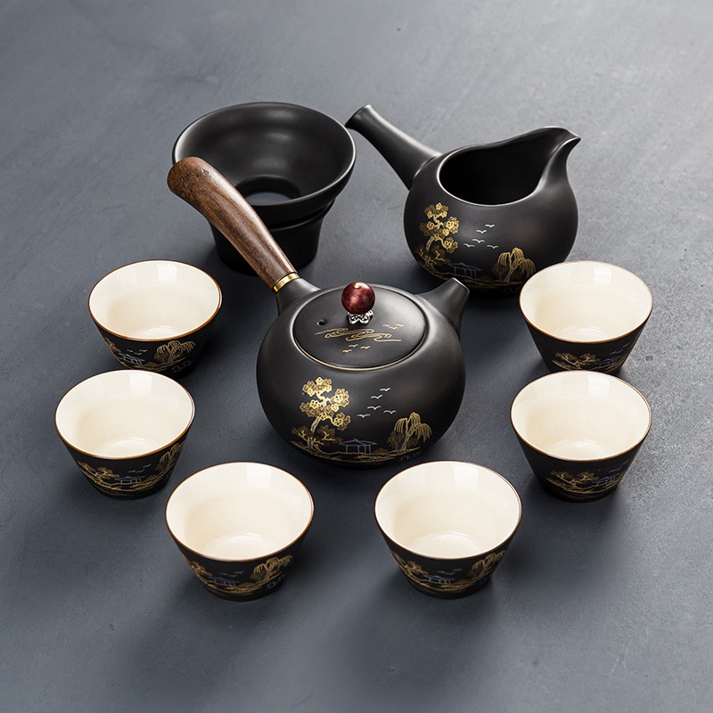 Bộ ấm chén sứ đun bếp nến kiểu Nhật- Tea space
