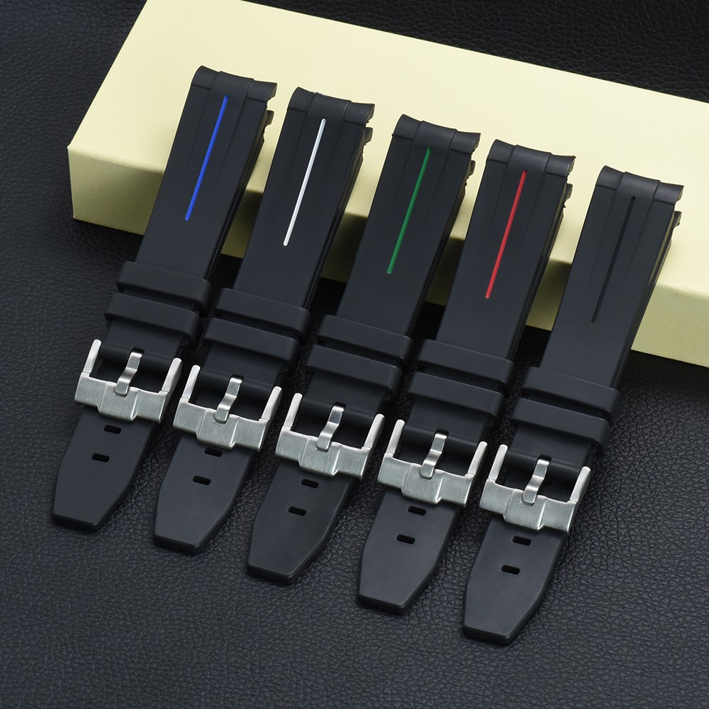 Dây Đeo Đồng Hồ Bằng Cao Su Silicone Chống Thấm Nước 20mm 21mm 22mm