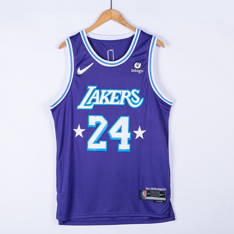 L.a. Lakers 24# Áo Ba Lỗ Chơi Bóng Rổ Năng Động Thời Trang Cho Nam