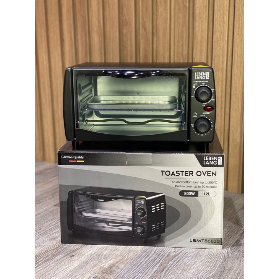 Lò nướng , bếp nướng mini đa năng LEBENLANG LBMT8683S 12L , HÀNG CHÍNH HÃNG BẢO HÀNH 2 NĂM