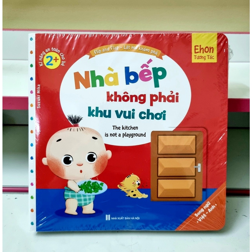 Sách - Bộ Ehon Tương Tác Lật Mở – Kỹ Năng An Toàn Cho Bé (Song Ngữ Việt – Anh) - Bộ 10 Cuốn