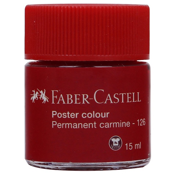 Màu Vẽ Poster 15 ml - Faber-Castell 126 - Permanent Carmine