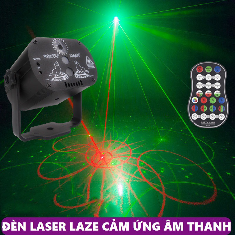 Đèn chiếu laser được tích hợp cảm ứng nhạc