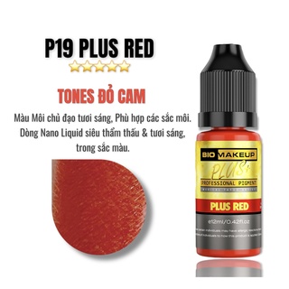 MỰC PHUN XĂM P19 PLUS RED ( ĐỎ CAM )