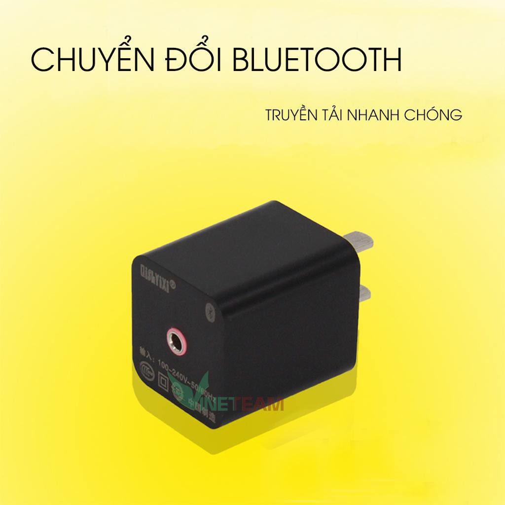 Bộ chuyển đổi âm thanh không dây kết nối Bluetooth 3.5mm kèm Phích cắm Chuẩn Mỹ 110 ~ 240V thương hiệu Qishyixi -dc4051