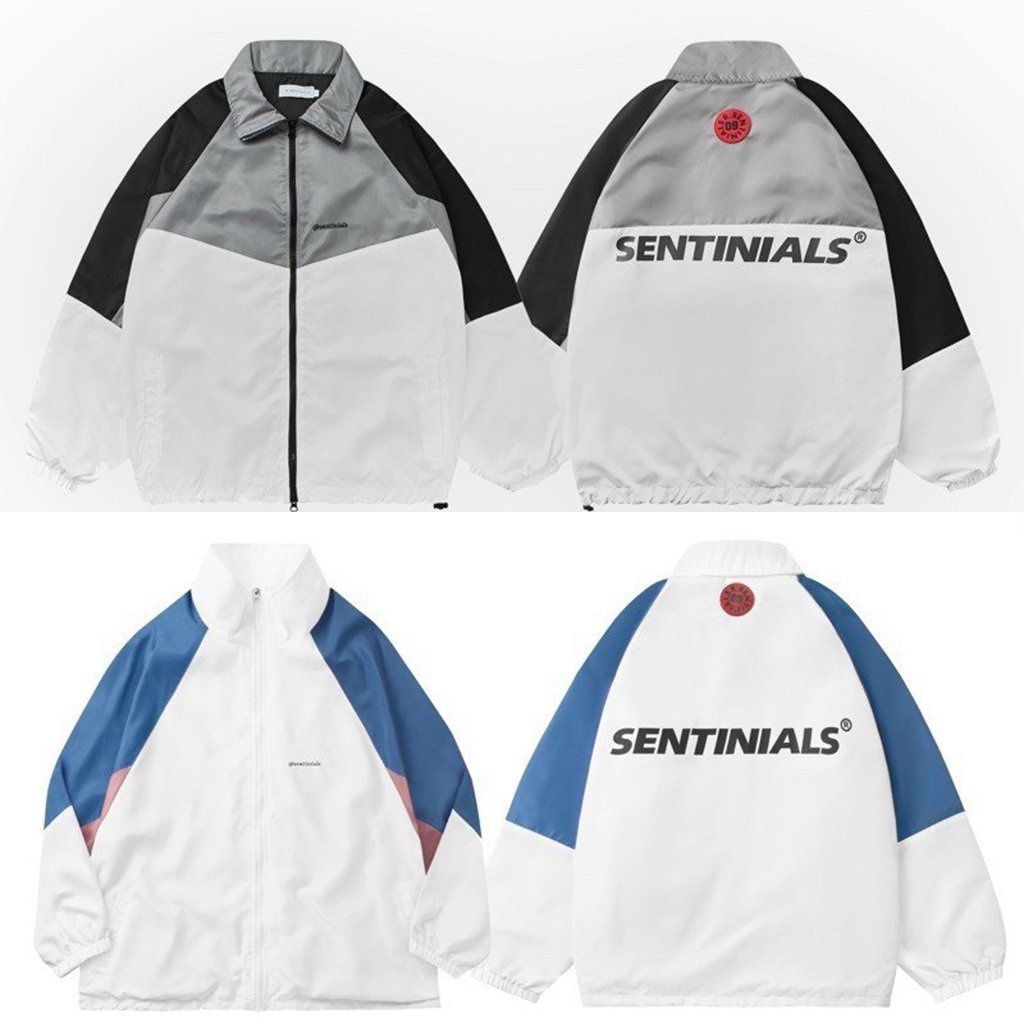 Áo khoác gió Sentinials 2 lớp, áo khoác dù nam nữ cao cấp oversize
