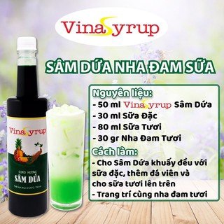Siro Syrup Vina Sâm Dứa Chai 750ml