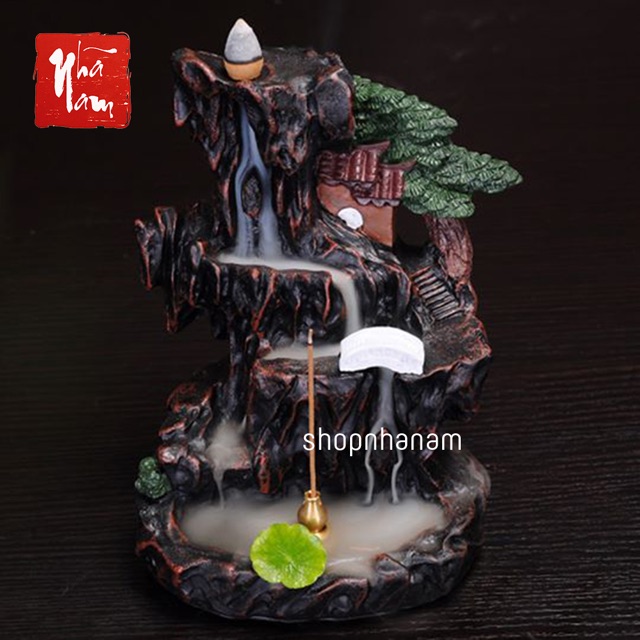 [Bán sỉ] Thác khói trầm hương để bàn tặng 3 nụ trầm