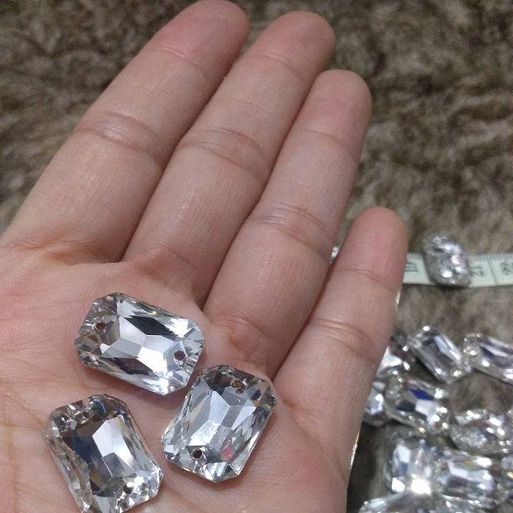 Pha lê - trắng chữ nhật