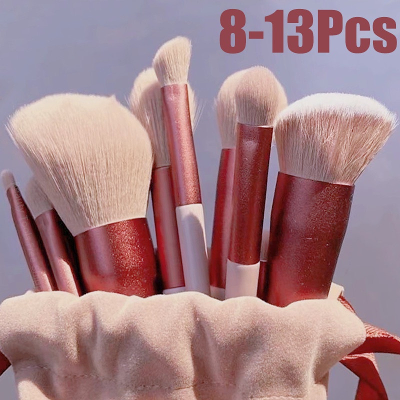 Set 8 / 13 Cọ Trang Điểm Lông Mềm Chuyên Nghiệp