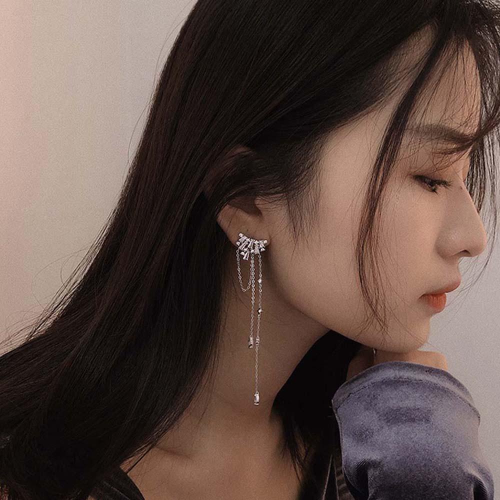 Khuyên Tai Dáng Dài Phong Cách Hàn Quốc Đơn Giản Sáng Tạo Cho Nữ