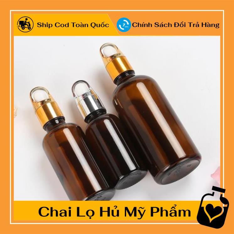 Lọ Chiết Serum ❤ [100ml] Lọ chiết tinh dầu nút giỏ quai xách hoa , phụ kiện du lịch , phụ kiện du lịch