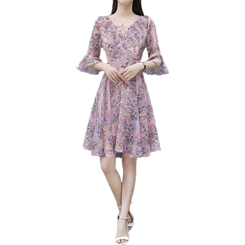 Đầm Voan Dáng Xòe Xinh Xắn Theo Phong Cách Mùa Hè 2021 Dành Cho Nữ | BigBuy360 - bigbuy360.vn