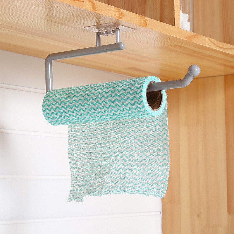 Gía Treo Dán Tường Treo Cuộn Giấy Vệ Sinh, Khăn Lau Bếp, Khăn Tắm - Cỡ NHỏ GD414