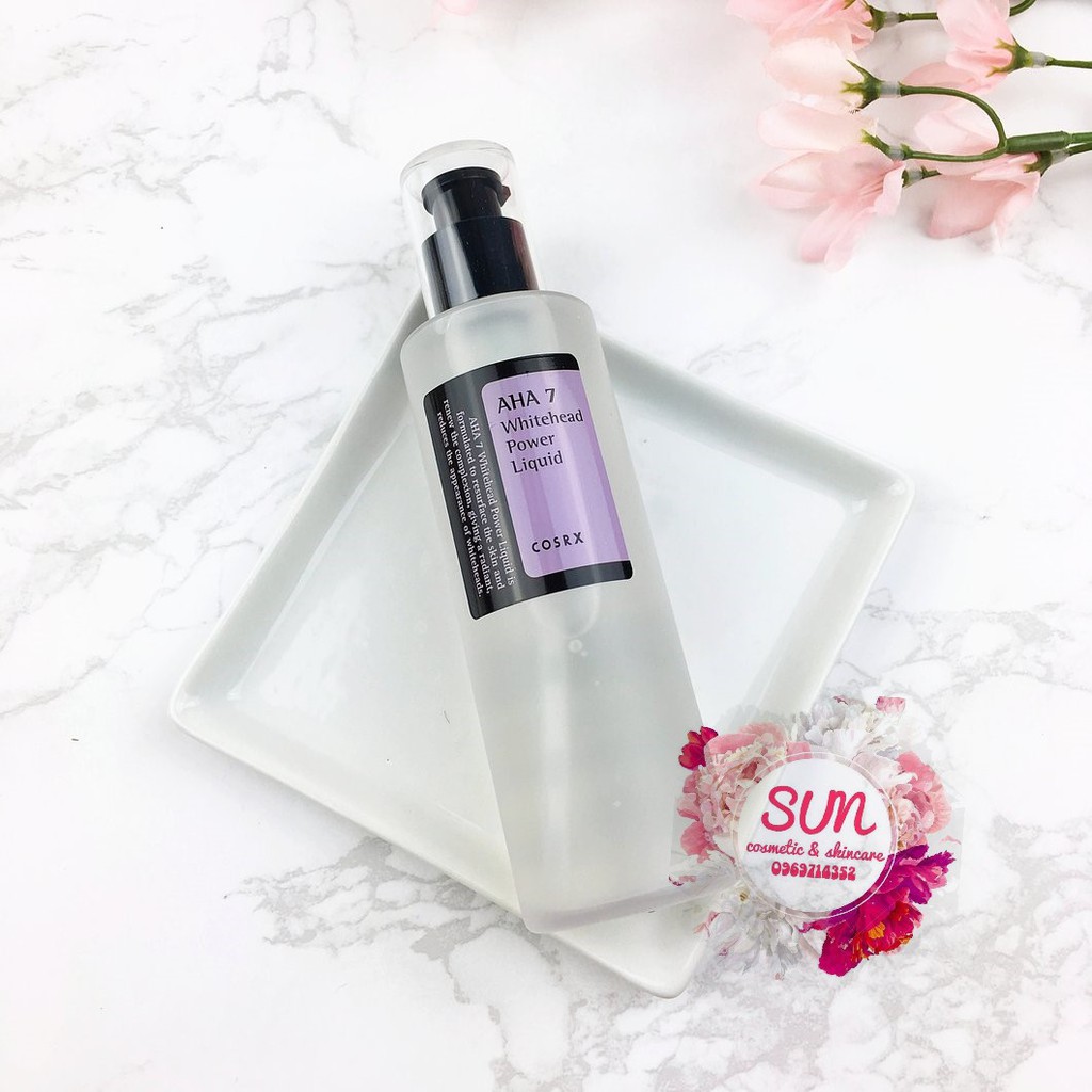 Tẩy da chết mụn đầu trắng AHA 7 Whitehead Power Liquid Cosrx