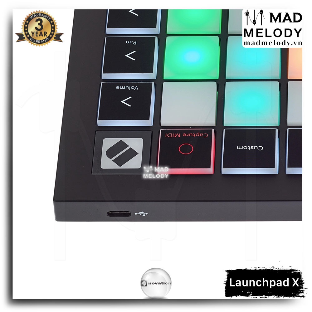 Novation Launchpad X Grid Controller for Ableton Live [bàn làm nhạc/chơi nhạc điện tử, NEW & chính hãng]