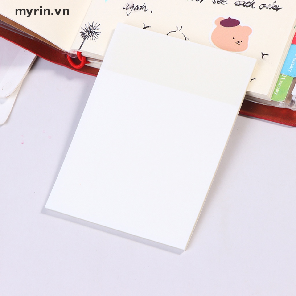 Set 50 Tờ Giấy Ghi Chú Trong Suốt Không Thấm Nước