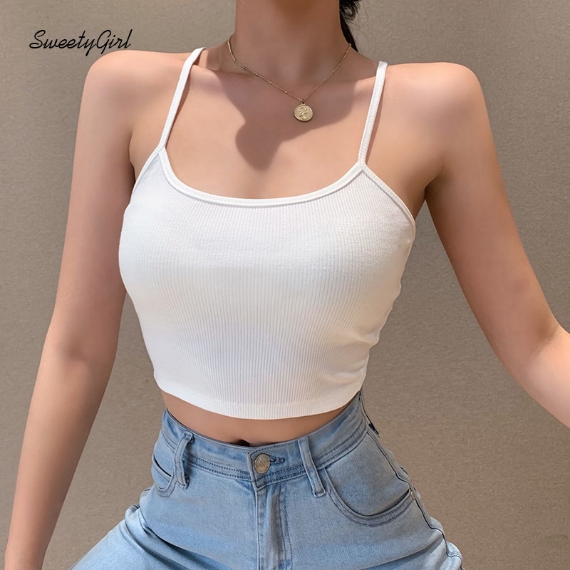 Áo tank top màu trơn hở lưng ôm dáng thời trang gợi cảm dành cho nữ