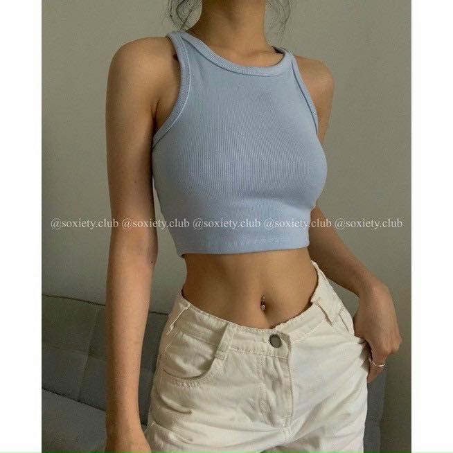 Áo nữ ba lỗ thun tăm áo sát nách thời trang nữ ulzzang HANU109