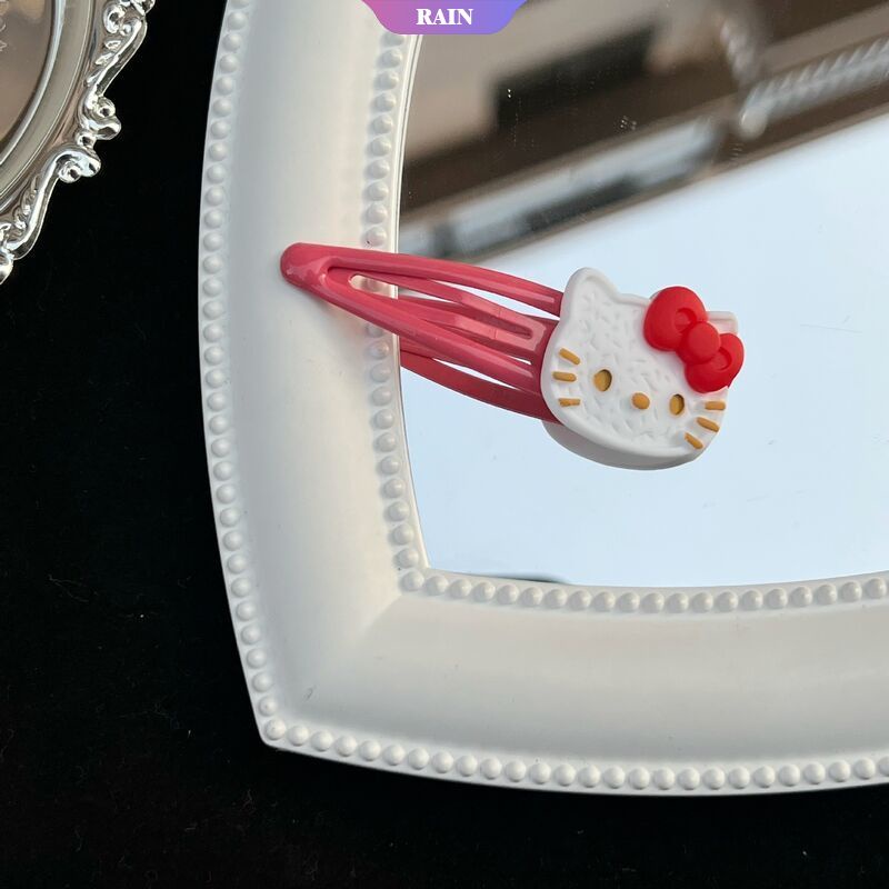 1 Kẹp Tóc Hoạt Hình Sanrio Hello Kitty Đáng Yêu Dành Cho Bé Gái