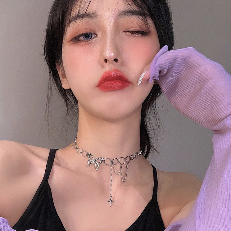 vòng cổ Mặt Bướm Xinh Xắn Theo Phong Cách Hàn Quốc 2021 / C10