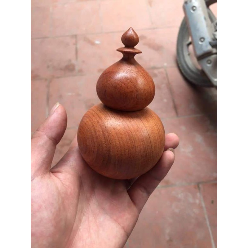 lọ tăm hồ lô gỗ hương đá
