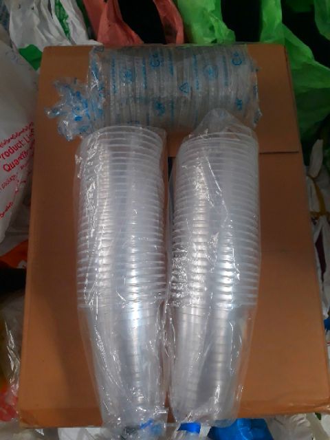 Ly Nhựa  800ml (50 ly và 50 nắp) | BigBuy360 - bigbuy360.vn