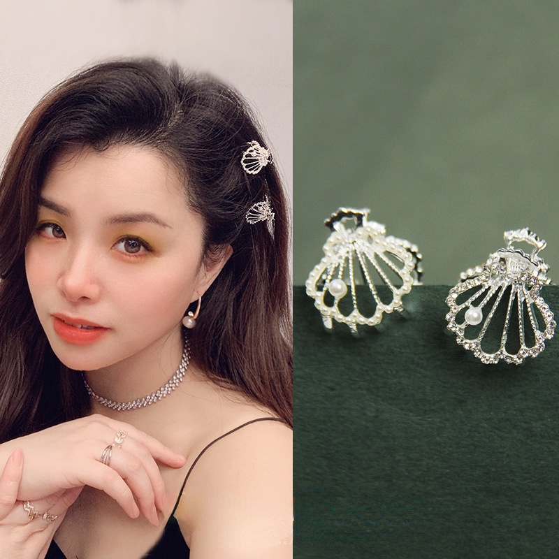 1 Kẹp Tóc Đính Đá Lấp Lánh Phong Cách Hàn Quốc Thời Trang Cho Nữ