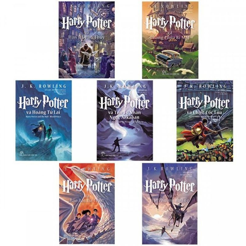 Combo 7 tập Harry Potter - Trọn bộ 7 tập Harry Potter(Giá bìa:1.550.000)