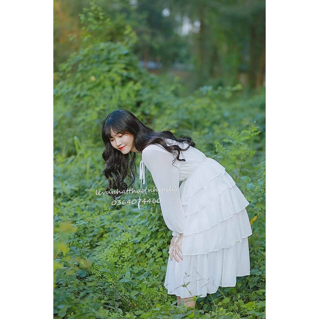 [Mã SKAMSALEP6 giảm 10% tối đa 100K đơn 150K] ĐẦM TRẮNG XOÈ BÈO TẦNG | BigBuy360 - bigbuy360.vn