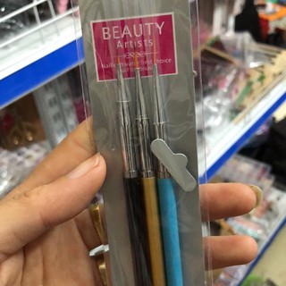 Sét cọ nét 3 cây cán gỗ hàng chuẩn