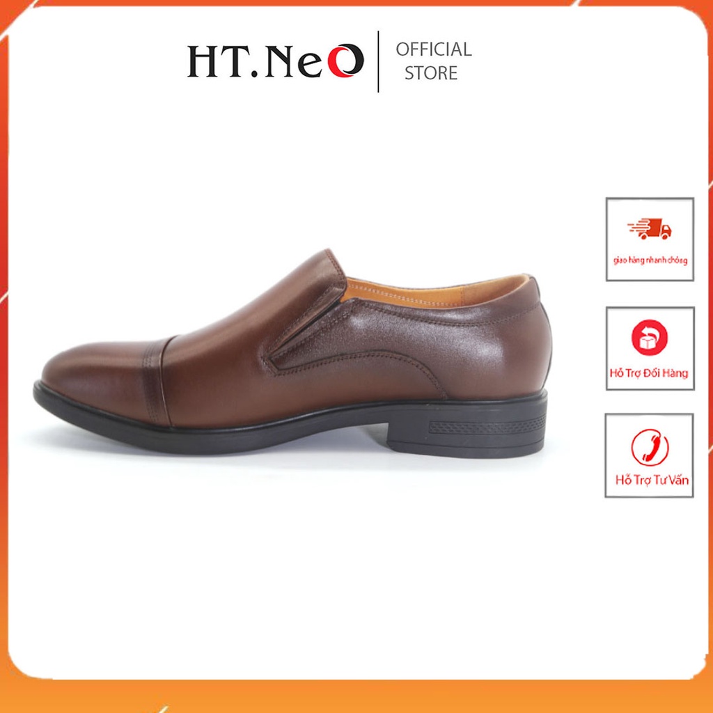 Giày tây lười - Giày mọi nam HT.NEO da bò thật ,dáng công sở ,thiết kế trẻ trung, sang trọng ,cá tính GM02