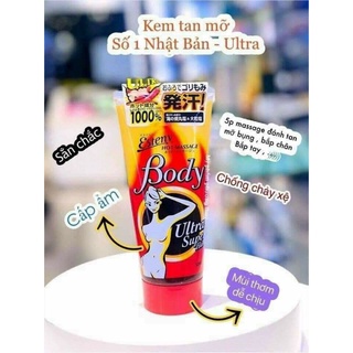 Kem tan mỡ bụng esteny hot body massage gel sana nhật 240g